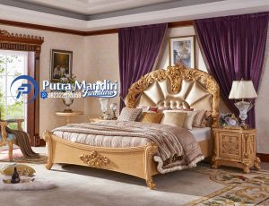 Tempat Tidur Ukiran Mewah Klasik Luxurious