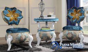 Kursi Sofa Santai Ukiran Jepara Beautiful Flower