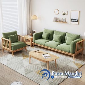 Sofa Kayu Jati Minimalis Mewah Retro Style