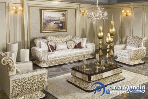 Sofa Tamu Mewah Klasik Jepara Terbaru