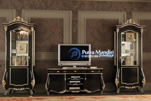 Jual Mebel Bufet TV Klasik Mewah Ukir Jepara