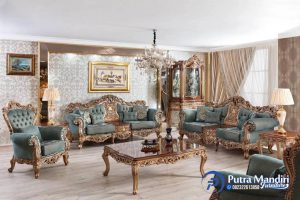 Kursi Sofa Tamu Klasik Gold Antik Jepara