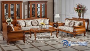 Sofa Tamu Mewah Jati Klasik Jepara