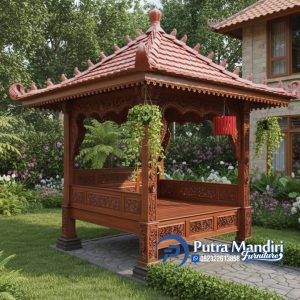 Gazebo Klasik Mewah Jati Jepara