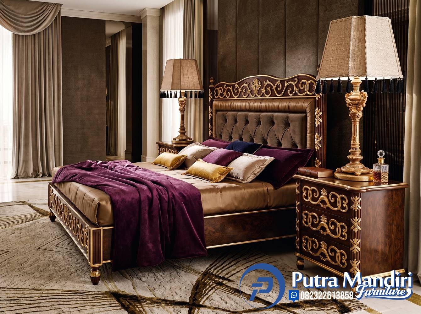 Tempat Tidur Jati Klasik Mewah Ukir Jepara Tempat Tidur Jati Klasik Mewah Ukir Jepara