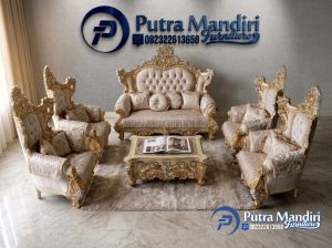 Sofa Tamu Klasik Eropa Ukiran Jepara