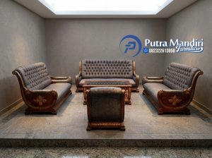 Sofa Tamu Klasik Jepara Kayu Jati