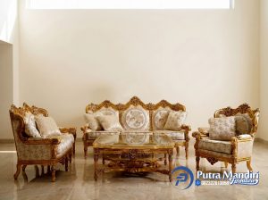 Sofa Tamu Klasik Ukir Mewah Jepara