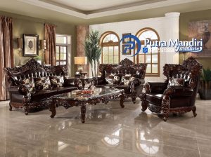Sofa Tamu Ukir Mewah Klasik Jepara