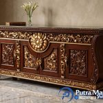 Bufet Ukiran Mewah Jepara Terbaru Sentuhan Kemewahan Klasik Elegan