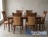 Meja Makan Restoran 6 Kursi Cafe Leather Sintetis