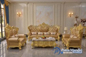 Set Sofa Tamu Modern Ukir Jepara