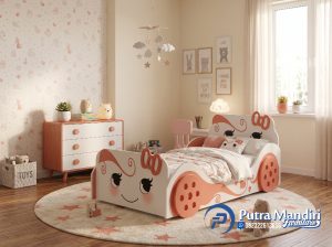 Tempat Tidur Anak Perempuan Karakter