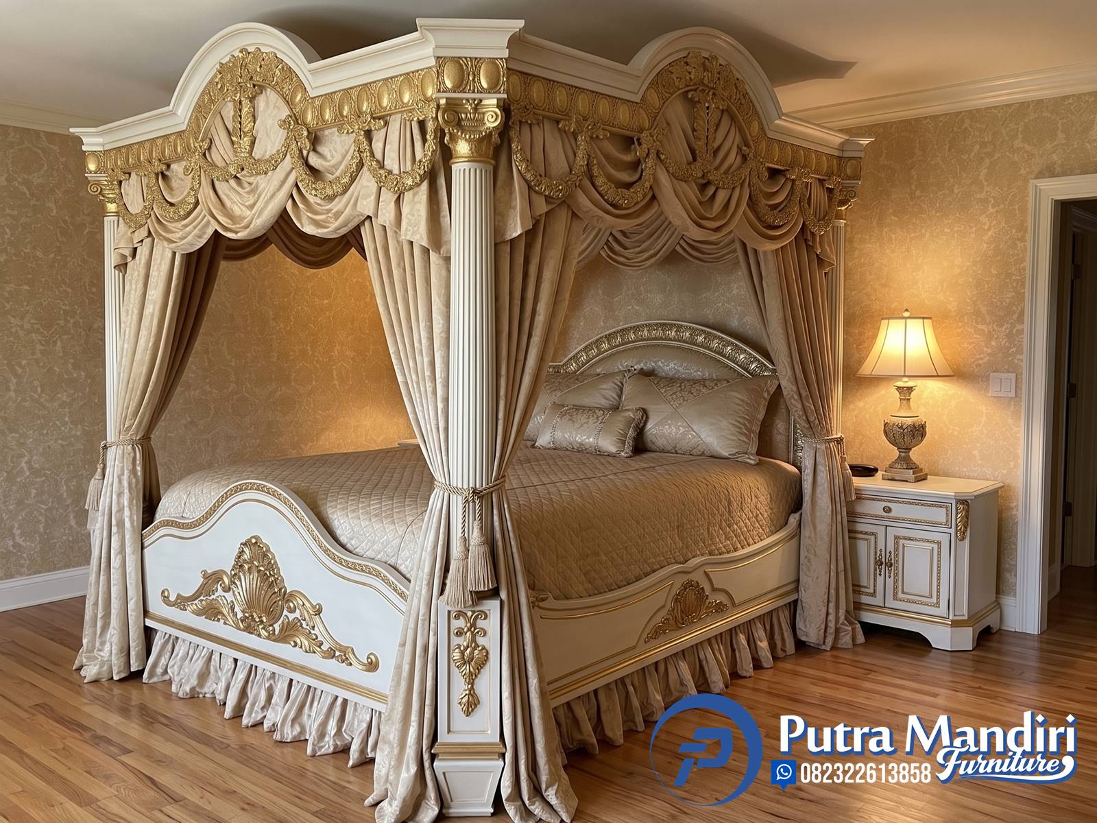 Bedroom Set Kamar Tidur Kanopi Klasik Mediteran Jakarta Bandung