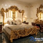 Desain Set Tempat Tidur Mewah Ukiran Jepara