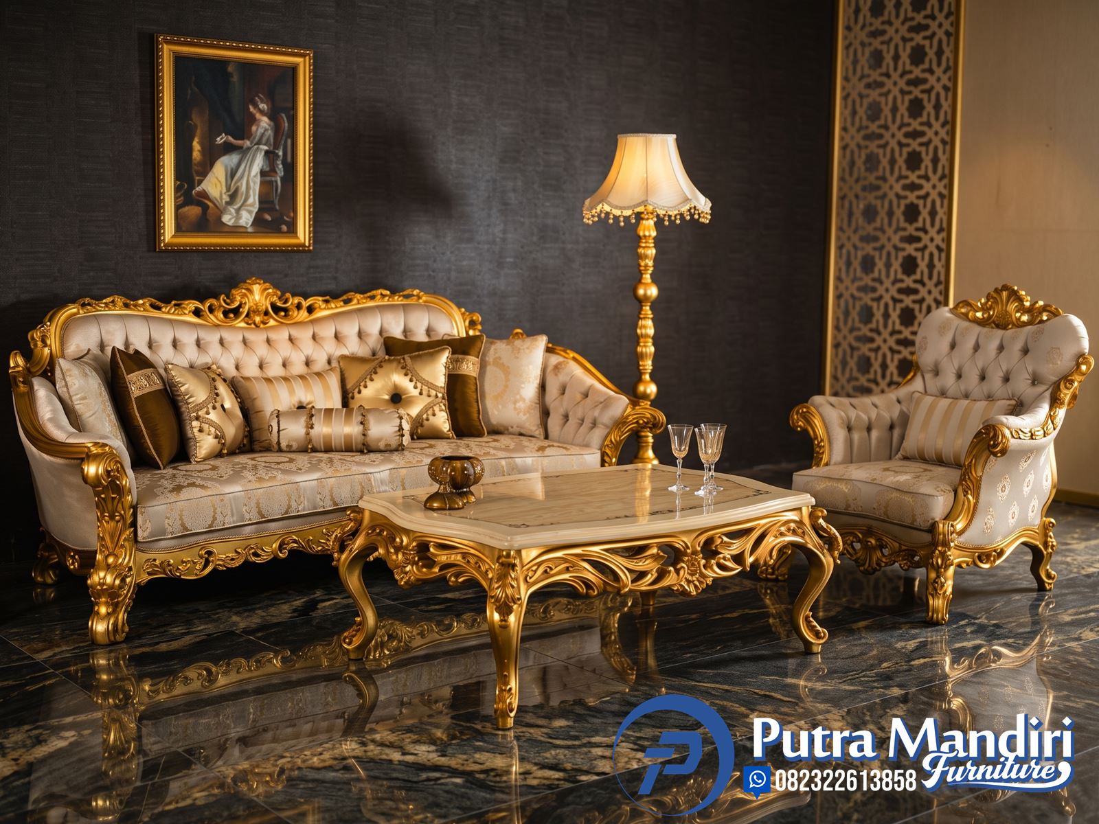 Living room Set Kursi Tamu Ukir Jepara Terbaru