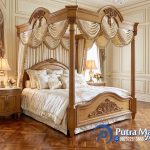 Luxury Bedroom Tempat Tidur Ukir Kanopi Kelambu Terbaru Jepara