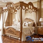 Model Tempat Tidur Ukir Kanopi Kelambu Terbaru Jepara