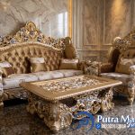 Set Kursi Tamu Royal Monarchi Ukiran Mewah Jepara