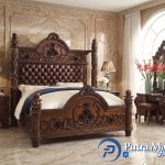 Set Tempat Tidur Ukir Klasik Mewah Jepara