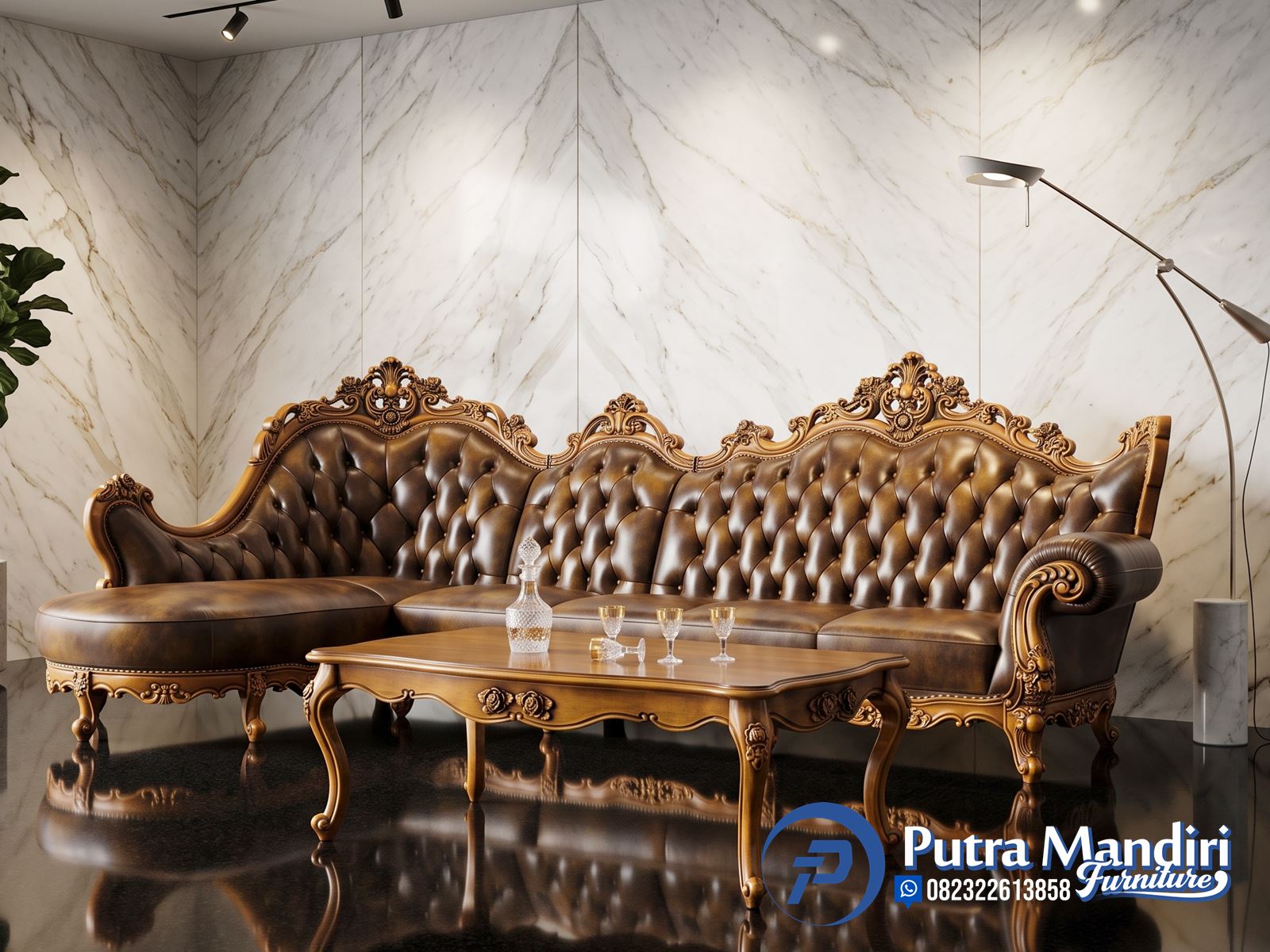 Kursi Sofa Tamu Jepara Model Sudut